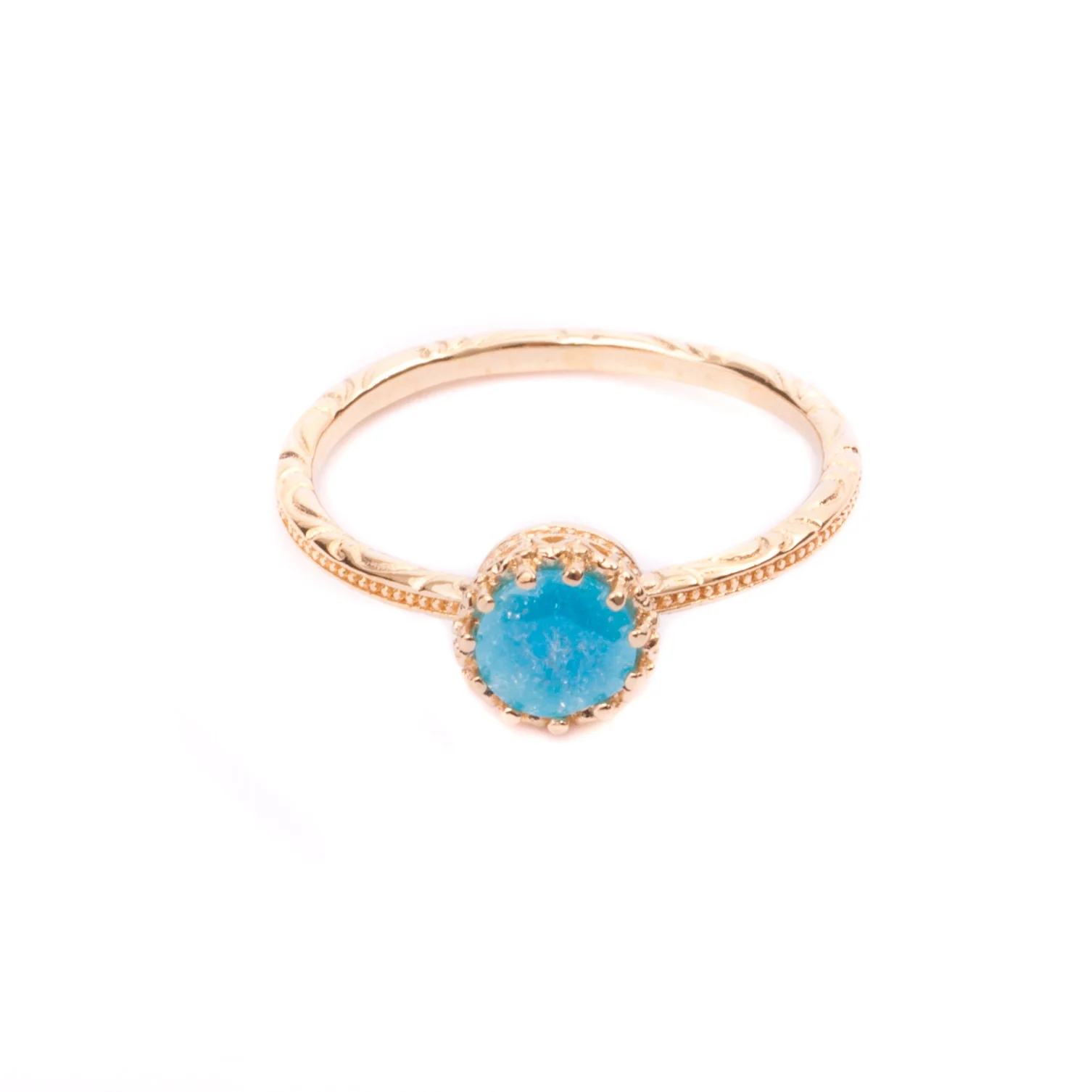 Iko Iko Ring Glass Gold - Image 2