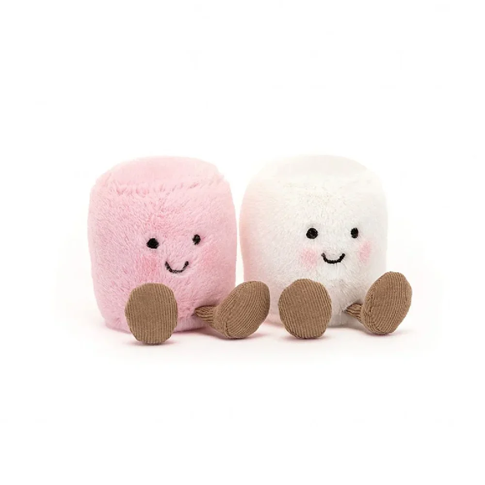 Jellycat Amuseables Pink and White Marshmallows