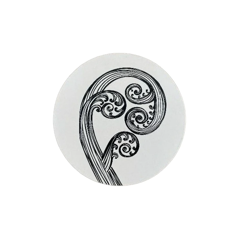 Jo Luping Coaster Ponga Black on Ivory