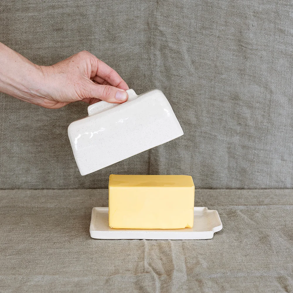 JS Ceramics Butter Dish Oatmeal - Image 2