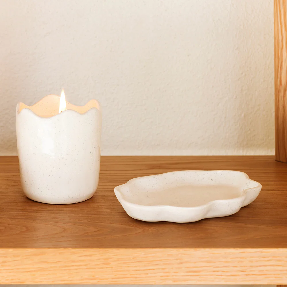 JS Ceramics Frills Dish Oat - Image 2