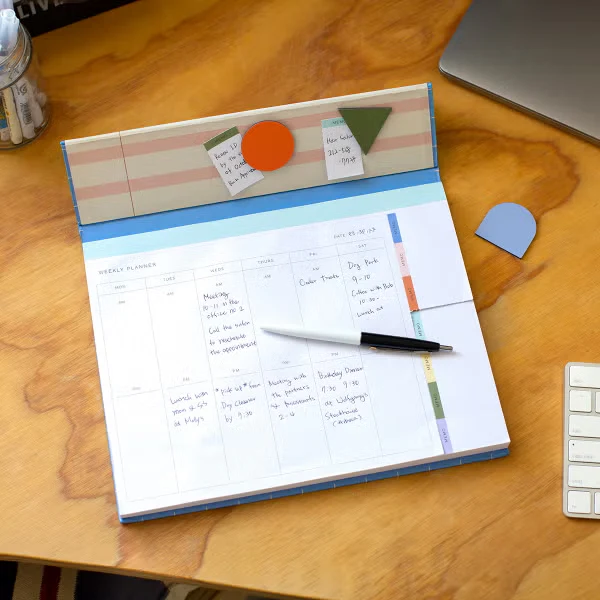 Kikkerland Inkerie Magnetic Weekly Desk Planner - Image 2
