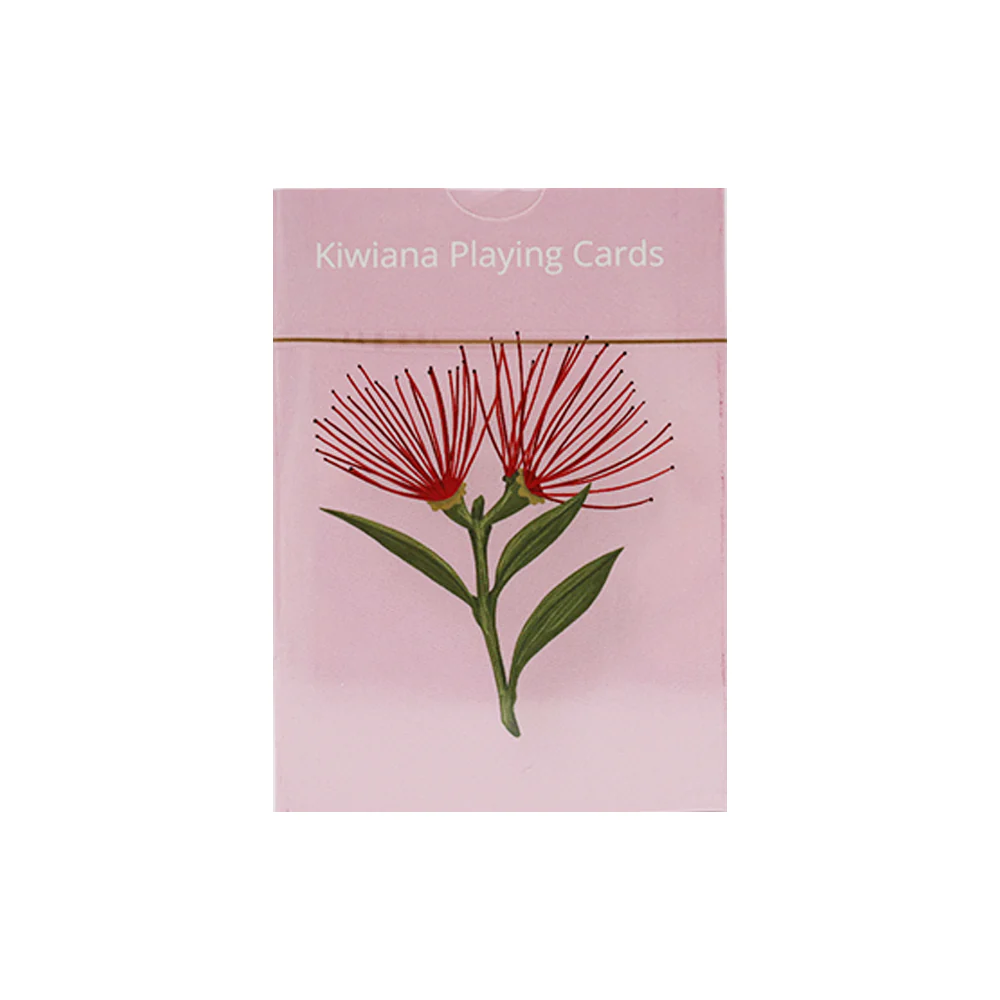 Kiwiana Playing Cards Pōhutukawa Pink