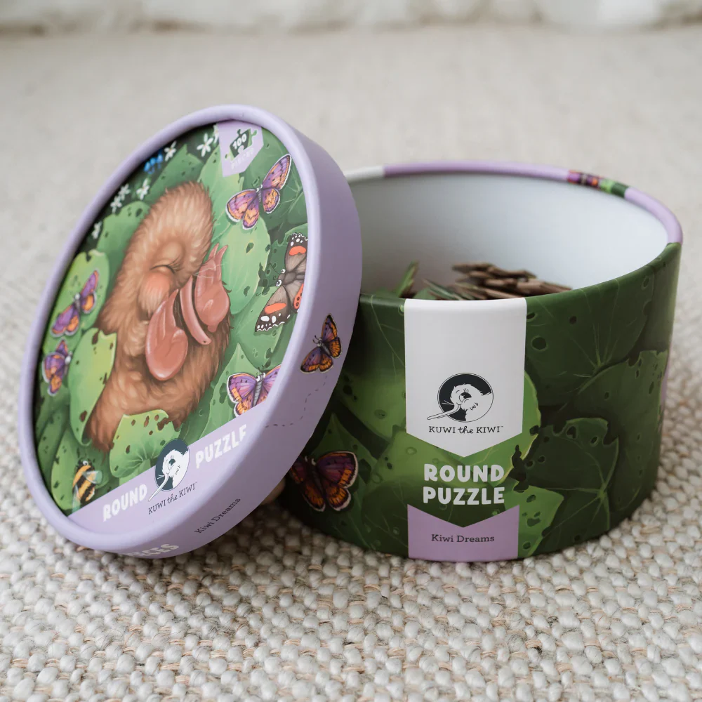 Kuwi the Kiwi Chick Nap Round 100 Piece Puzzle - Image 5
