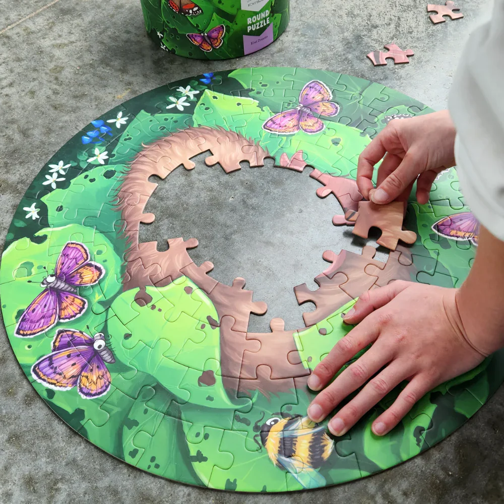 Kuwi the Kiwi Chick Nap Round 100 Piece Puzzle - Image 7