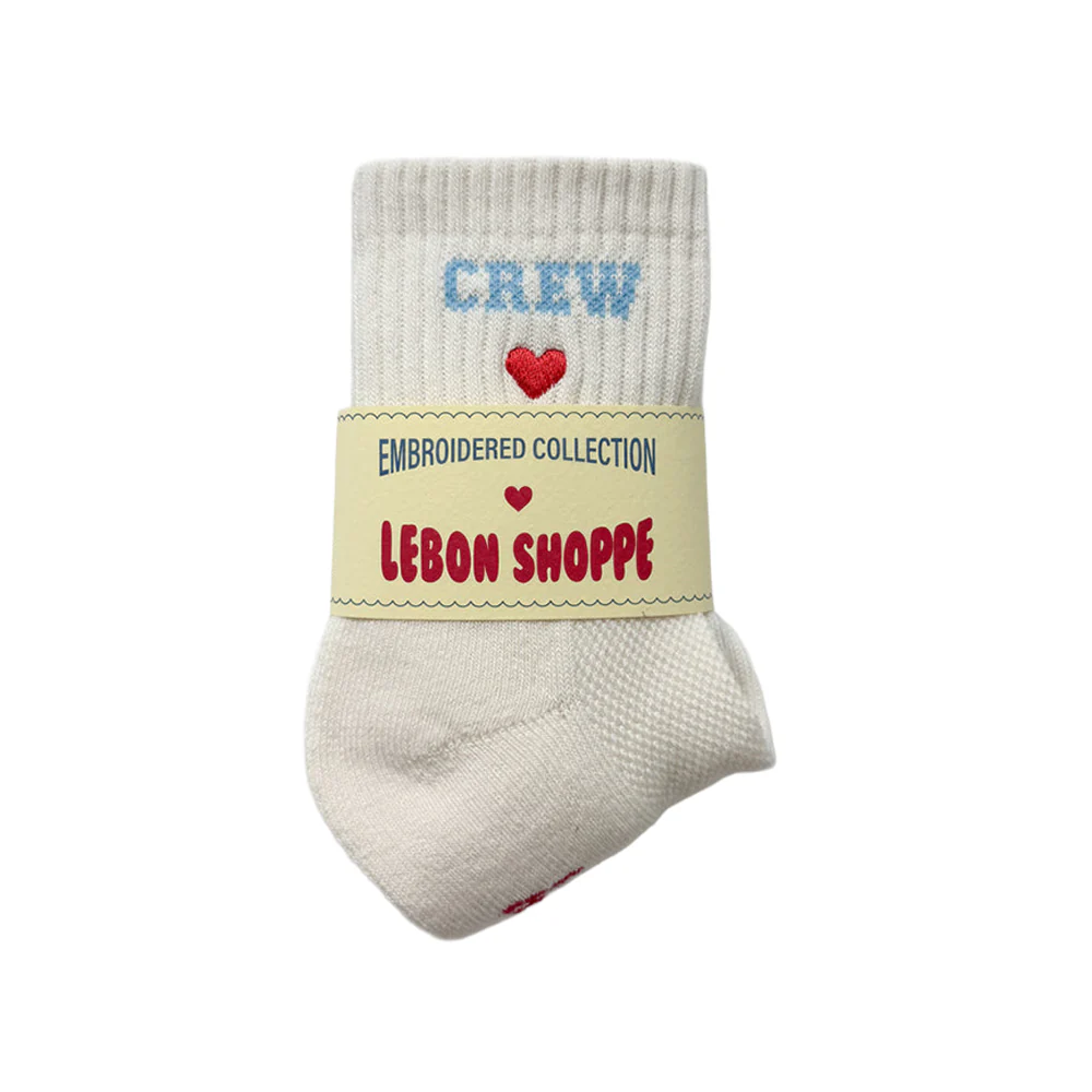 Le Bon Shoppe Embroidered Crew Vanilla