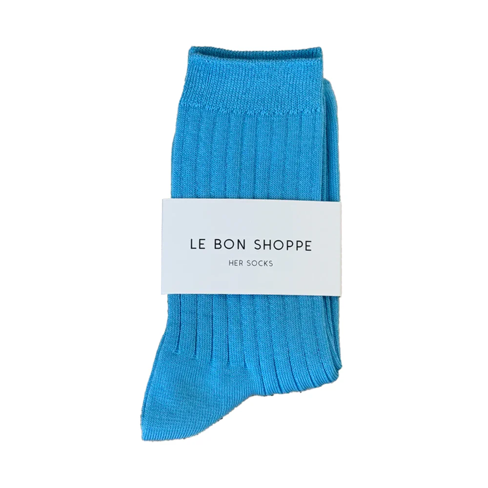Le Bon Shoppe Her Socks Blue Water