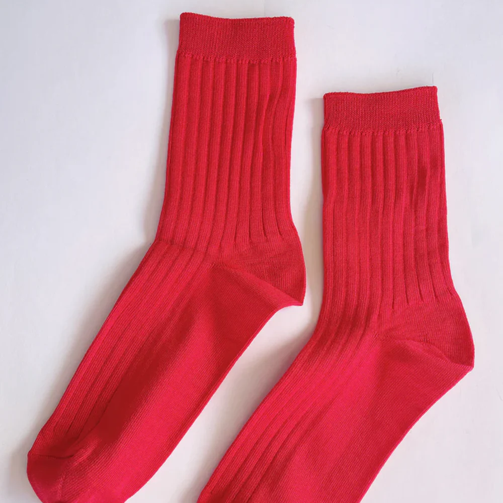 Le Bon Shoppe Her Socks Classic Red - Image 3