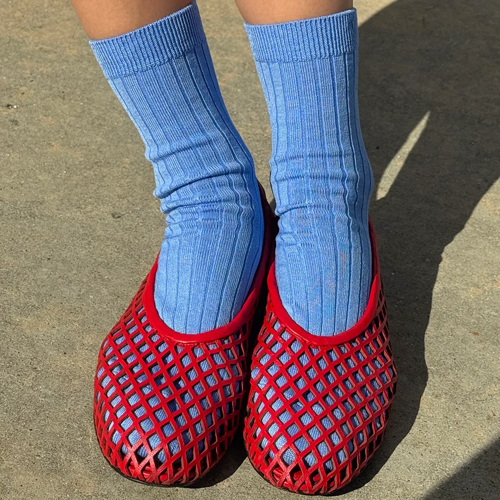 Le Bon Shoppe Her Socks Periwinkle - Image 4