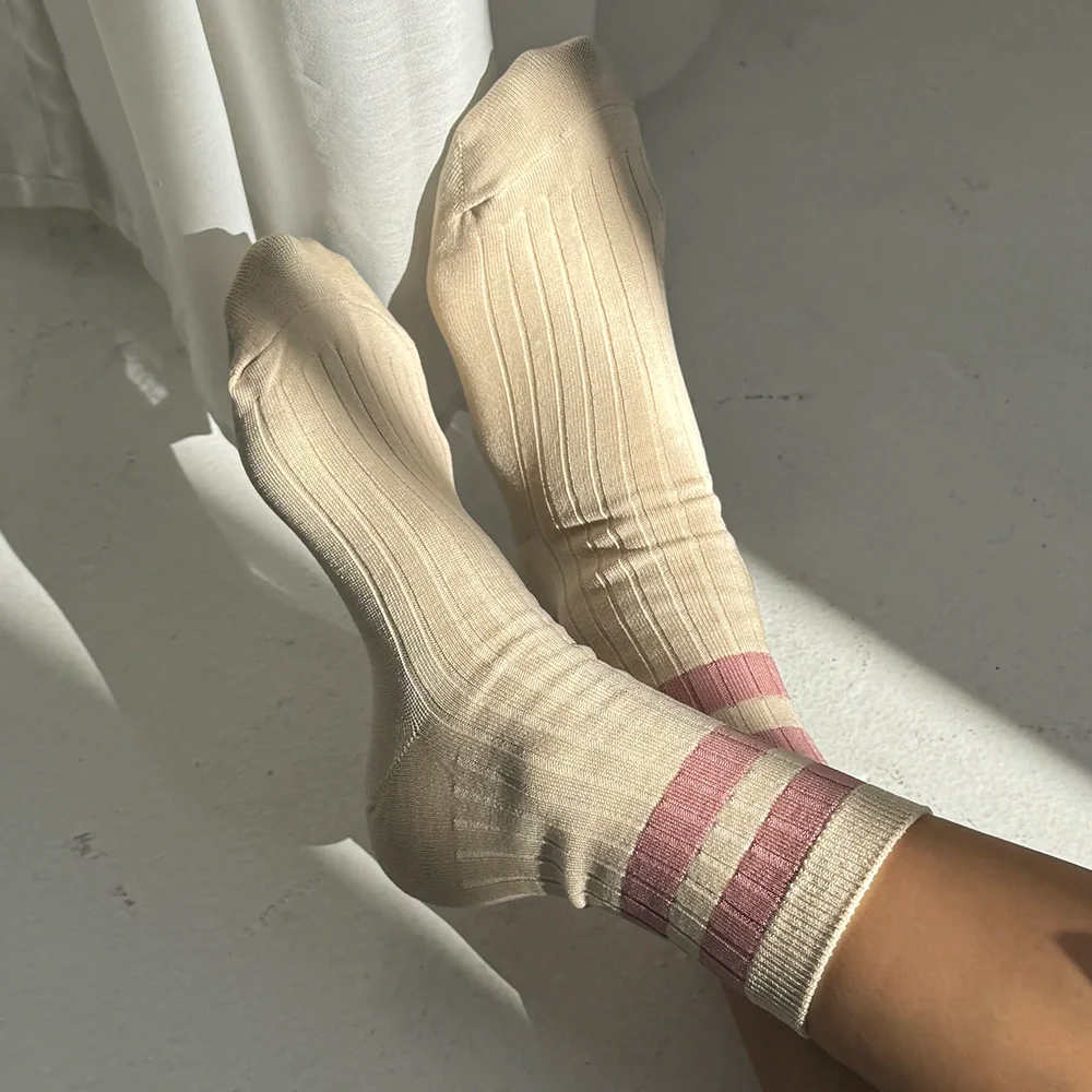 Le Bon Shoppe Socks Her Varisty Rose - Image 4