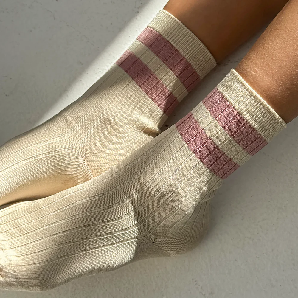Le Bon Shoppe Socks Her Varisty Rose - Image 5