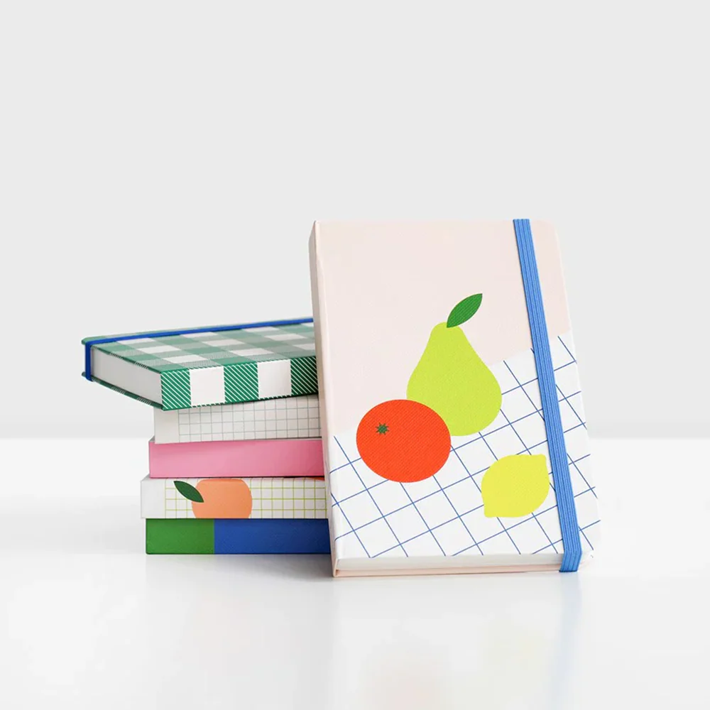 Lettuce A6 Hard Cover Notebook Peach Grid - Image 2