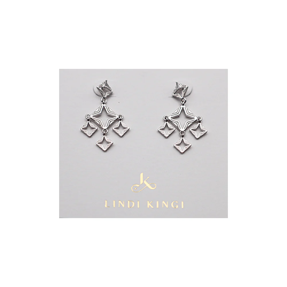Lindi Kingi Earrings Byzante Embrace Mini Silver