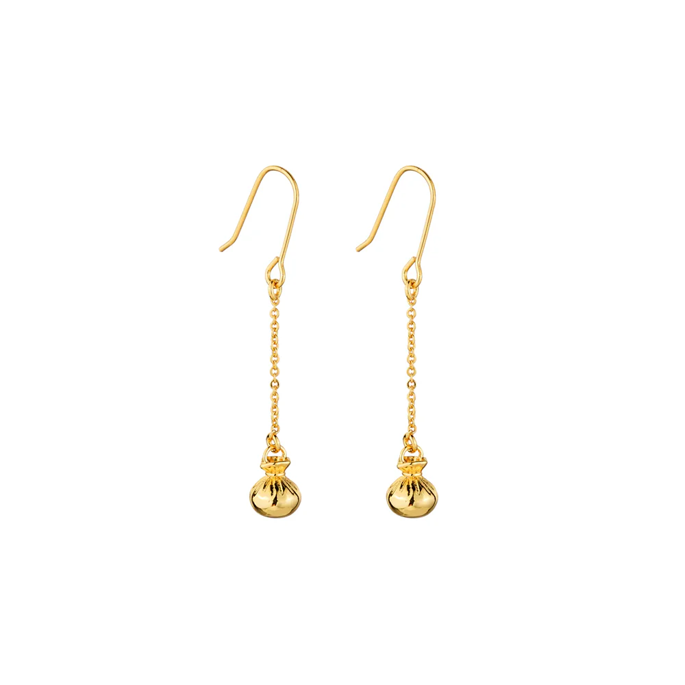 Little Taonga Earrings Poi Poi Gold