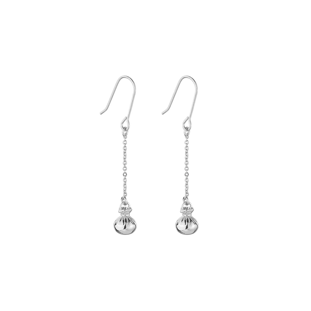 Little Taonga Earrings Poi Poi Silver