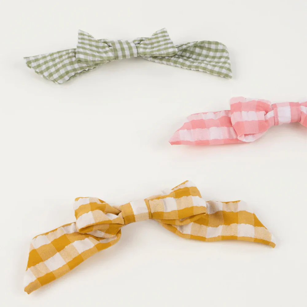 Meri Meri Clip Gingham Bow - Image 3