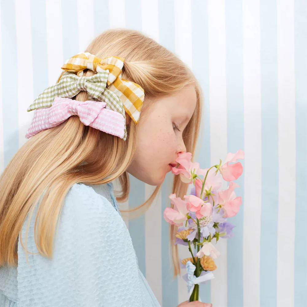 Meri Meri Clip Gingham Bow - Image 5