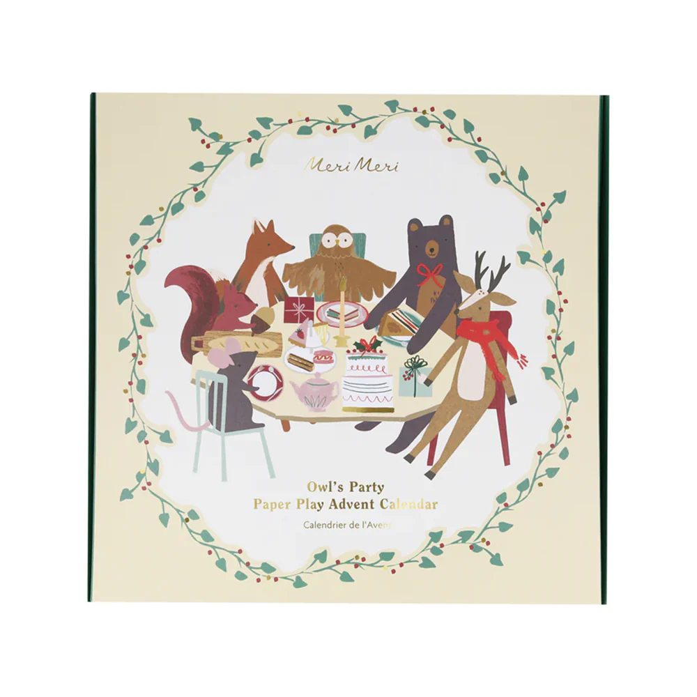Meri Meri Owl's Party Paper Play Advent Calendar - Image 3