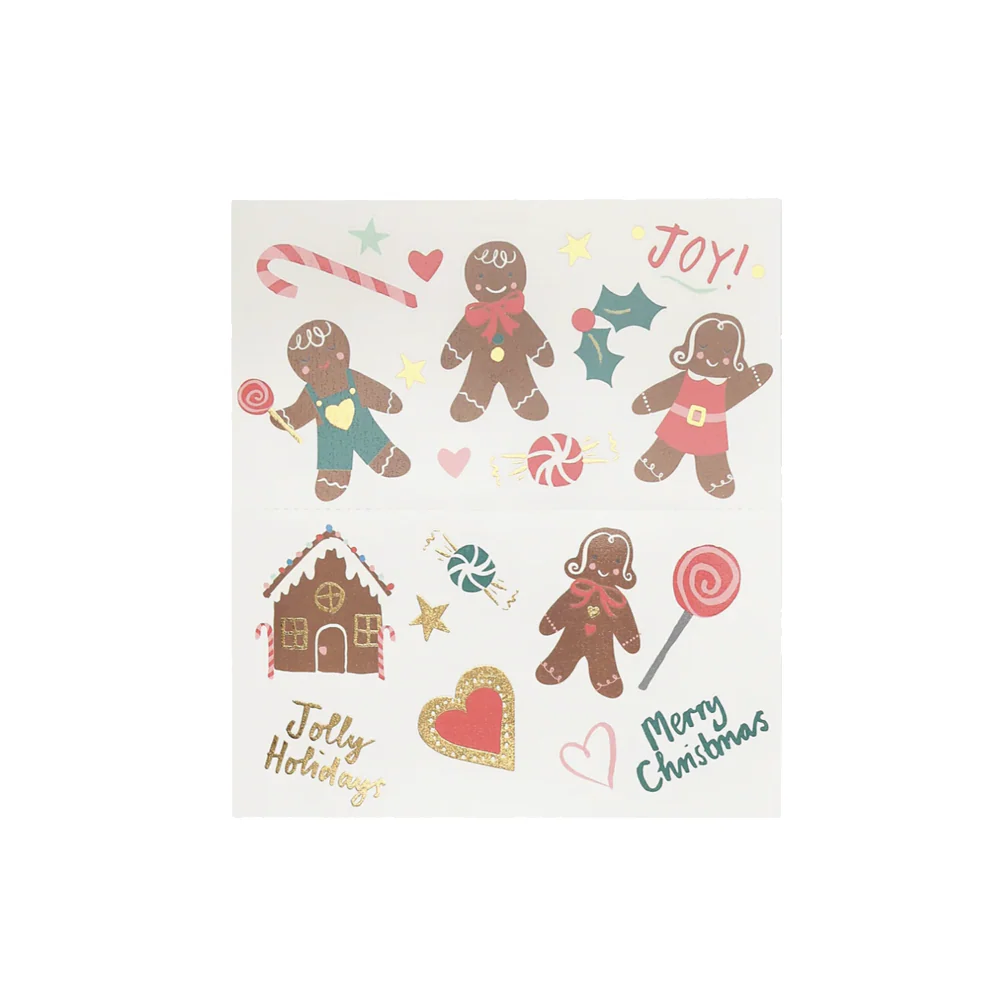 Meri Meri Tattoos Christmas Gingerbread - Image 2