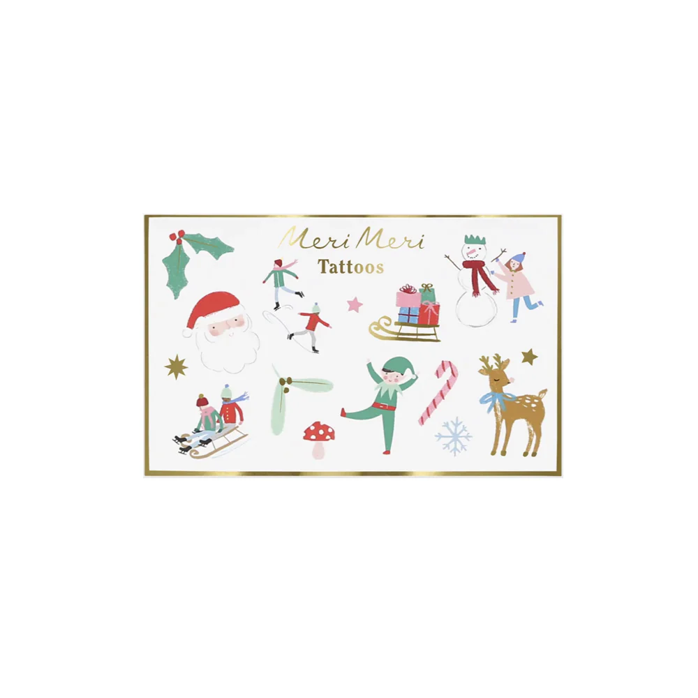 Meri Meri Tattoos Christmas Icons