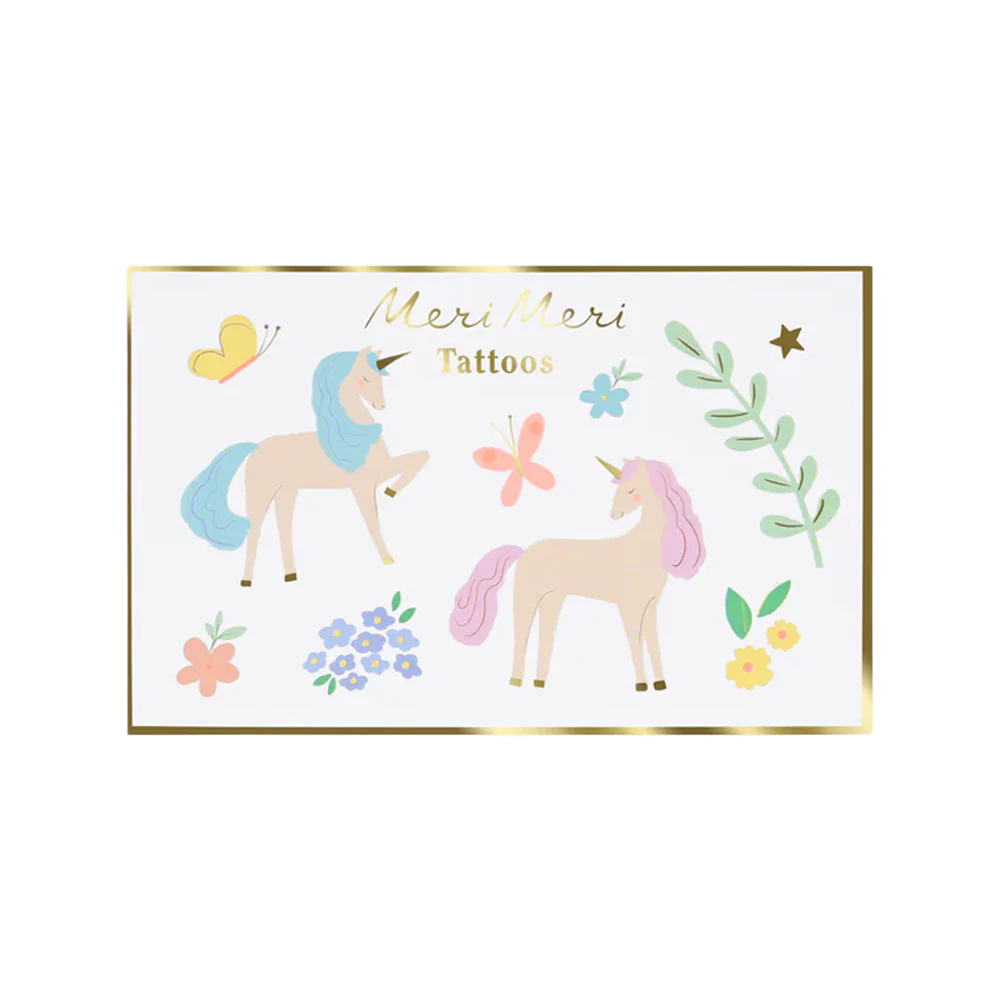 Meri Meri Tattoos Pretty Unicon