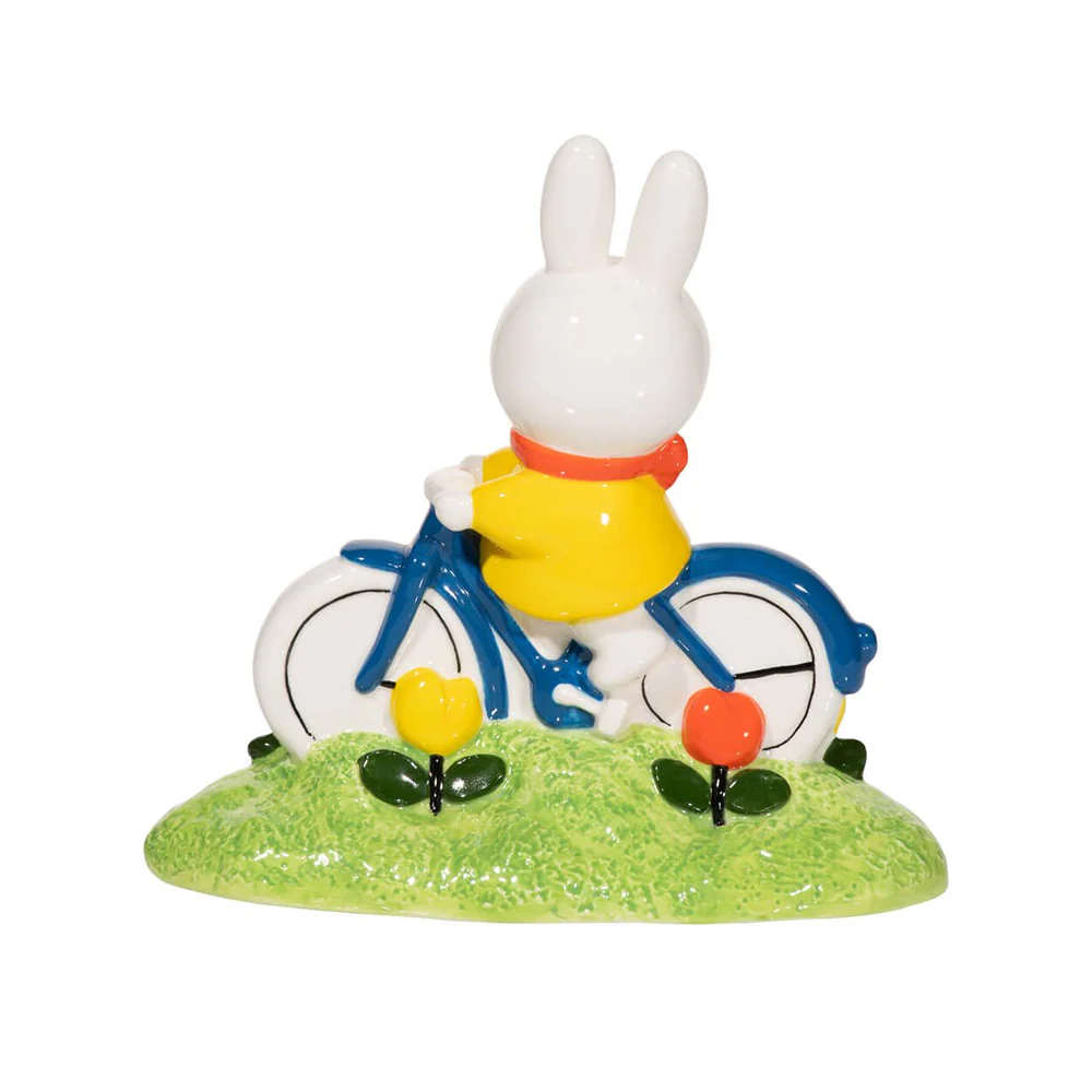 Miffy Ceramic Figurine Tulip Garden Bike Ride - Image 2