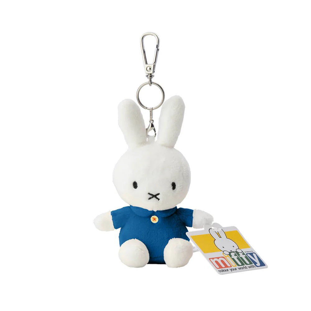 Miffy Classic Plush Keyring 12cm Blue - Image 2