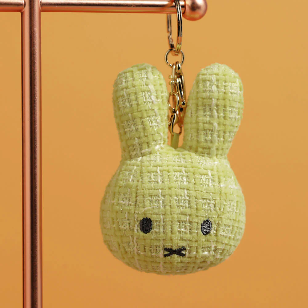 Miffy Face Plush Keyring Yellow - Image 4