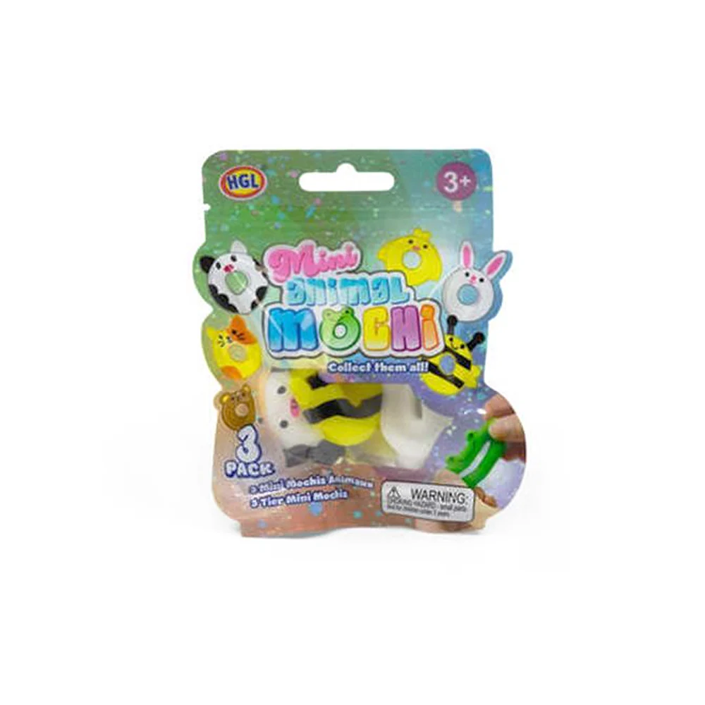Mini Animal Donut Mochi Stretch Toy Set of 3 Assorted - Image 2