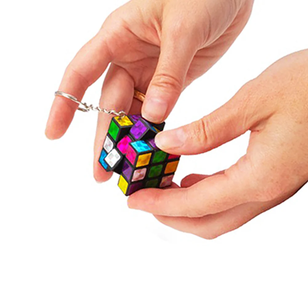 Mini Metallic Muddle Puzzle Keyring - Image 2