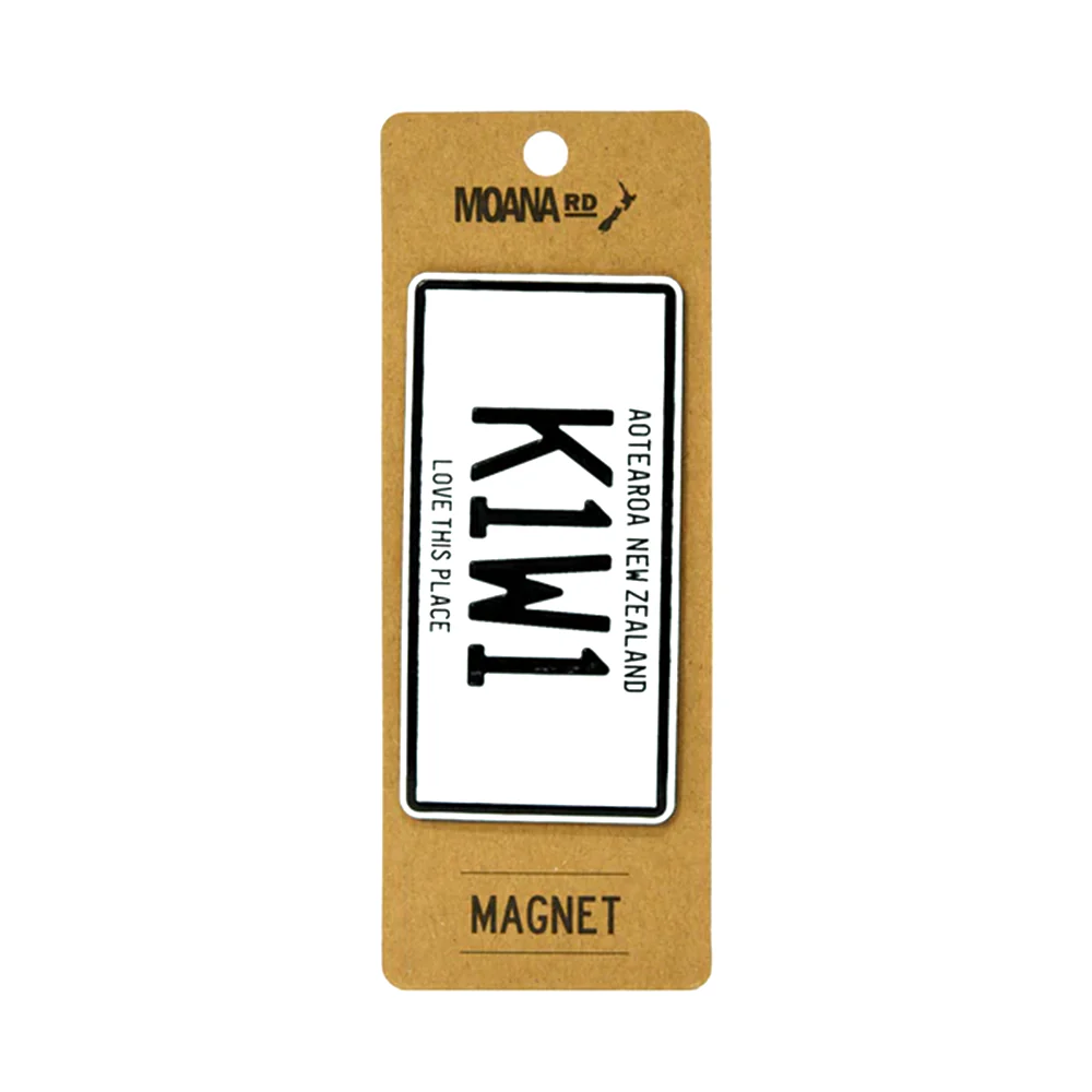 Moana Road Number Plate Magnet Kiwi