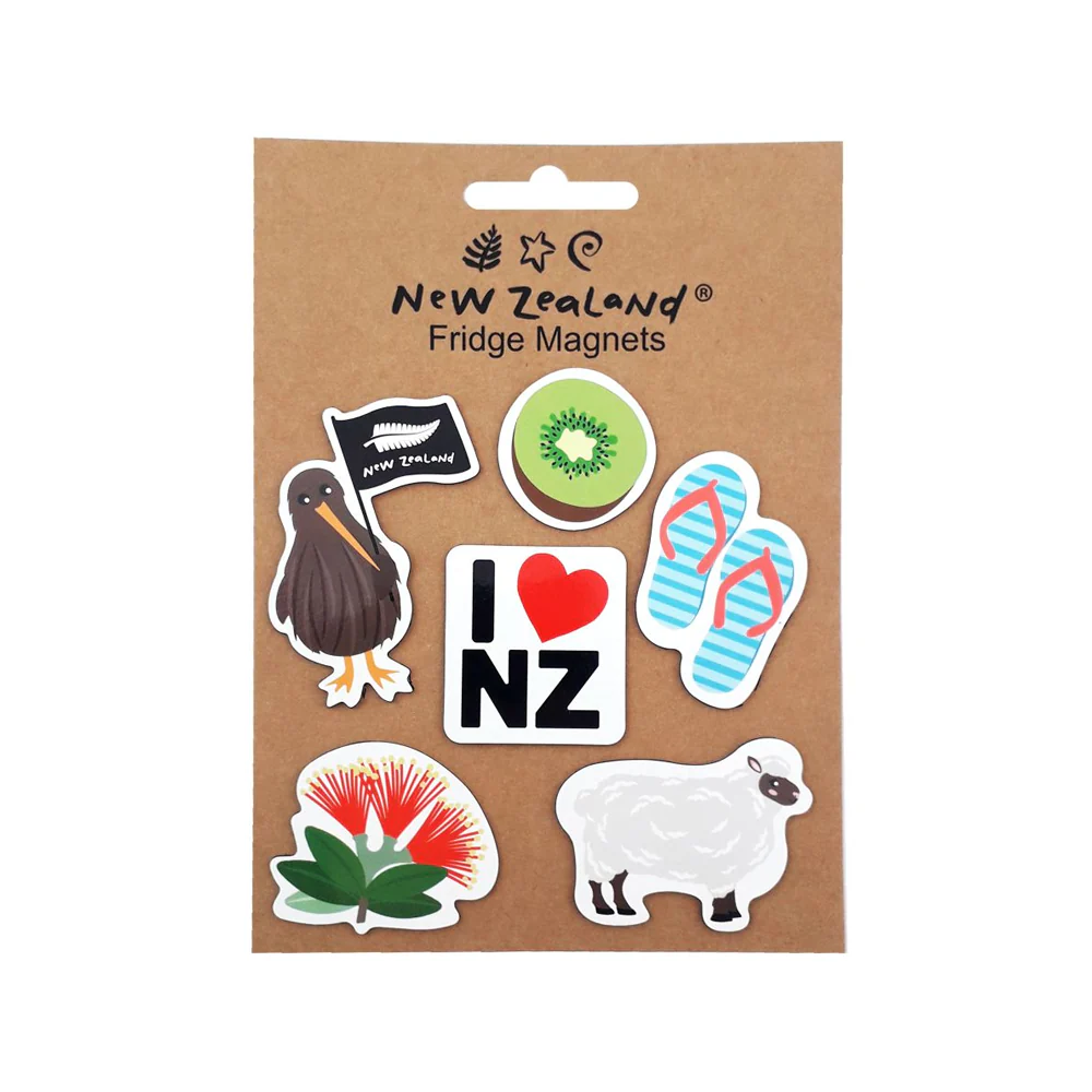 New Zealand Fridge Magnets Set of 6