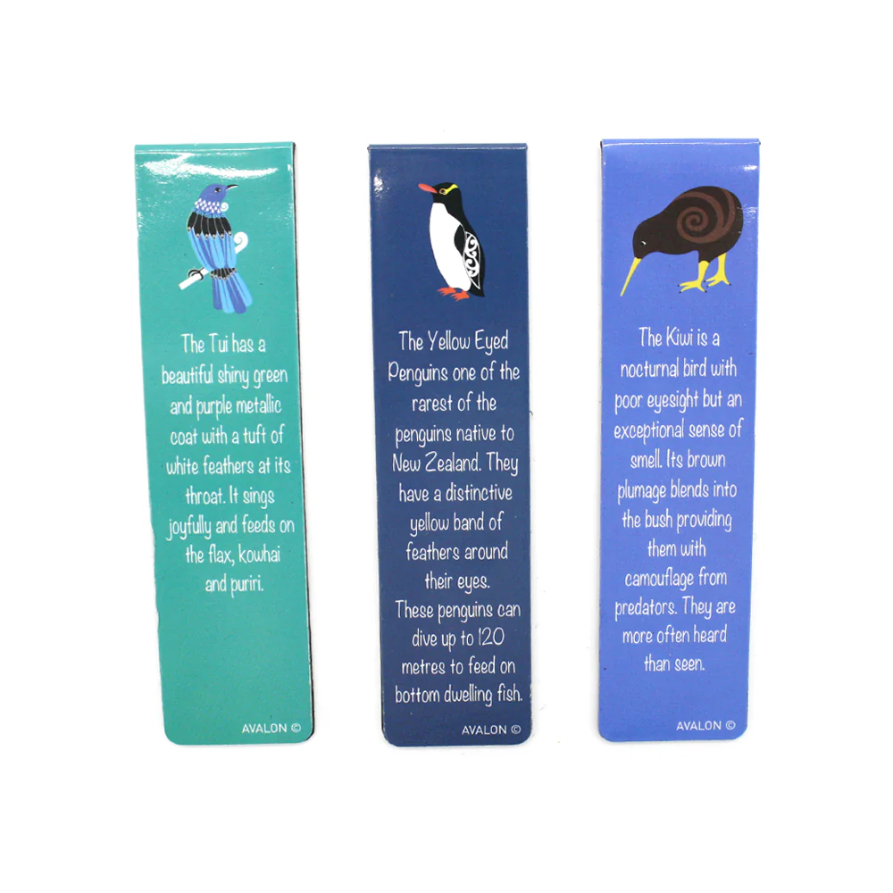 New Zealand Magnetic Bookmarks Native Birds Set of 3 - Image 2