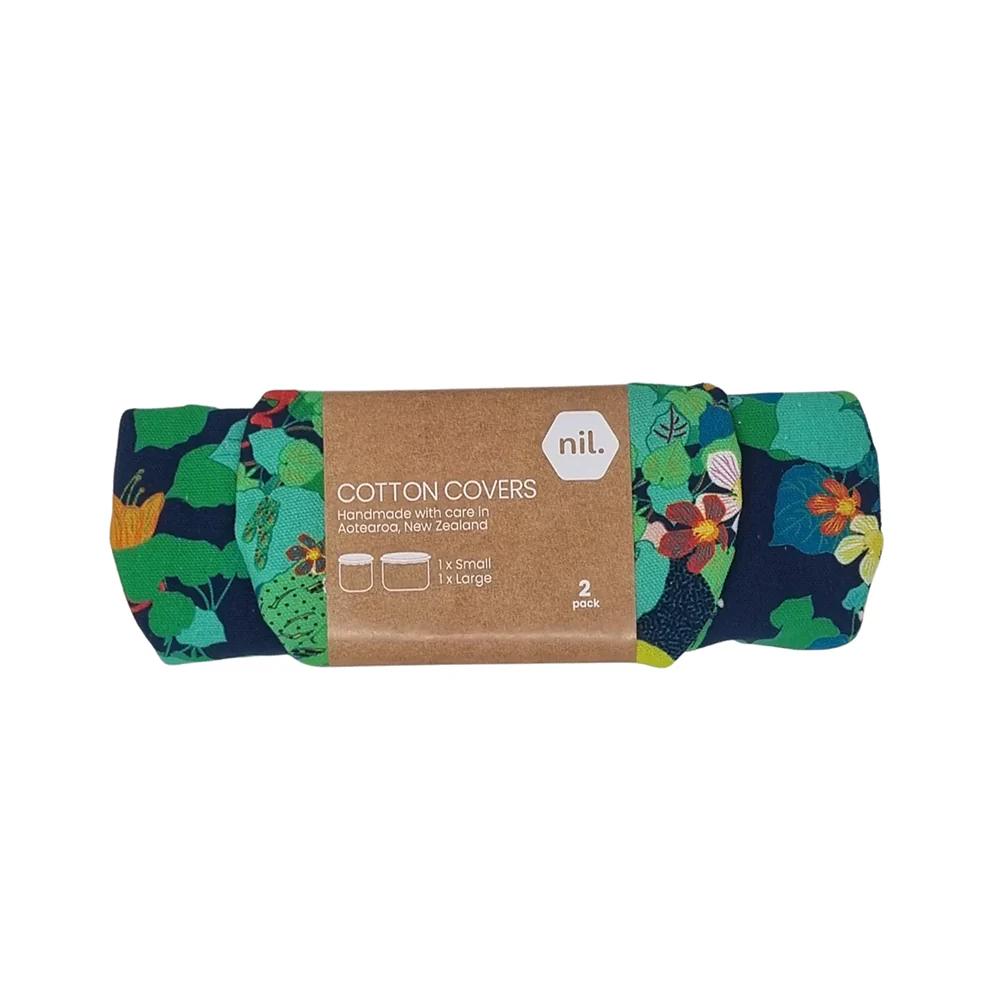 nil. Organic Food Covers NZ Floral Pack of 2 - Image 2