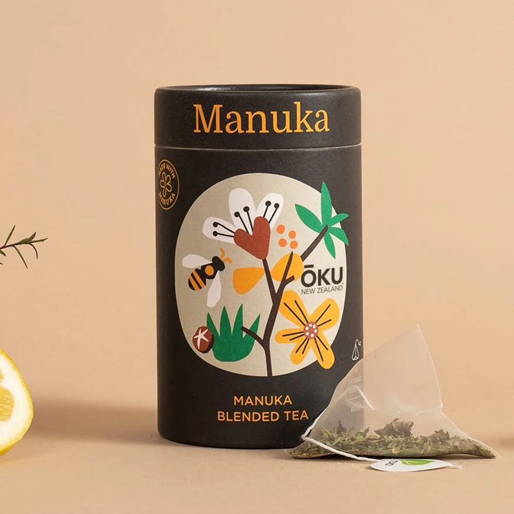 Ōku Tea Tube Manuka Pack of 15 Tea Bags - Image 2