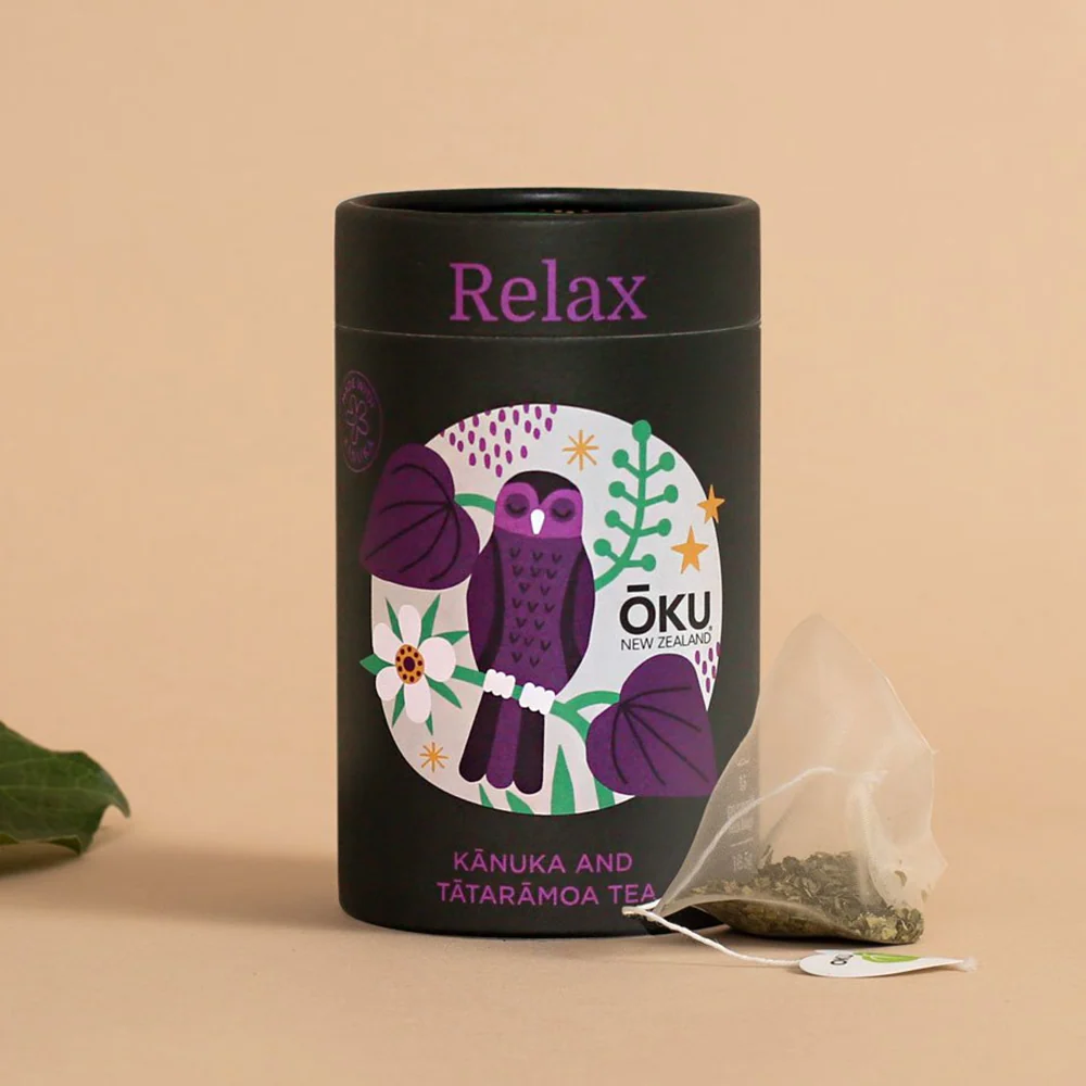 Ōku Tea Tube Relax Pack of 15 Tea Bags - Image 2