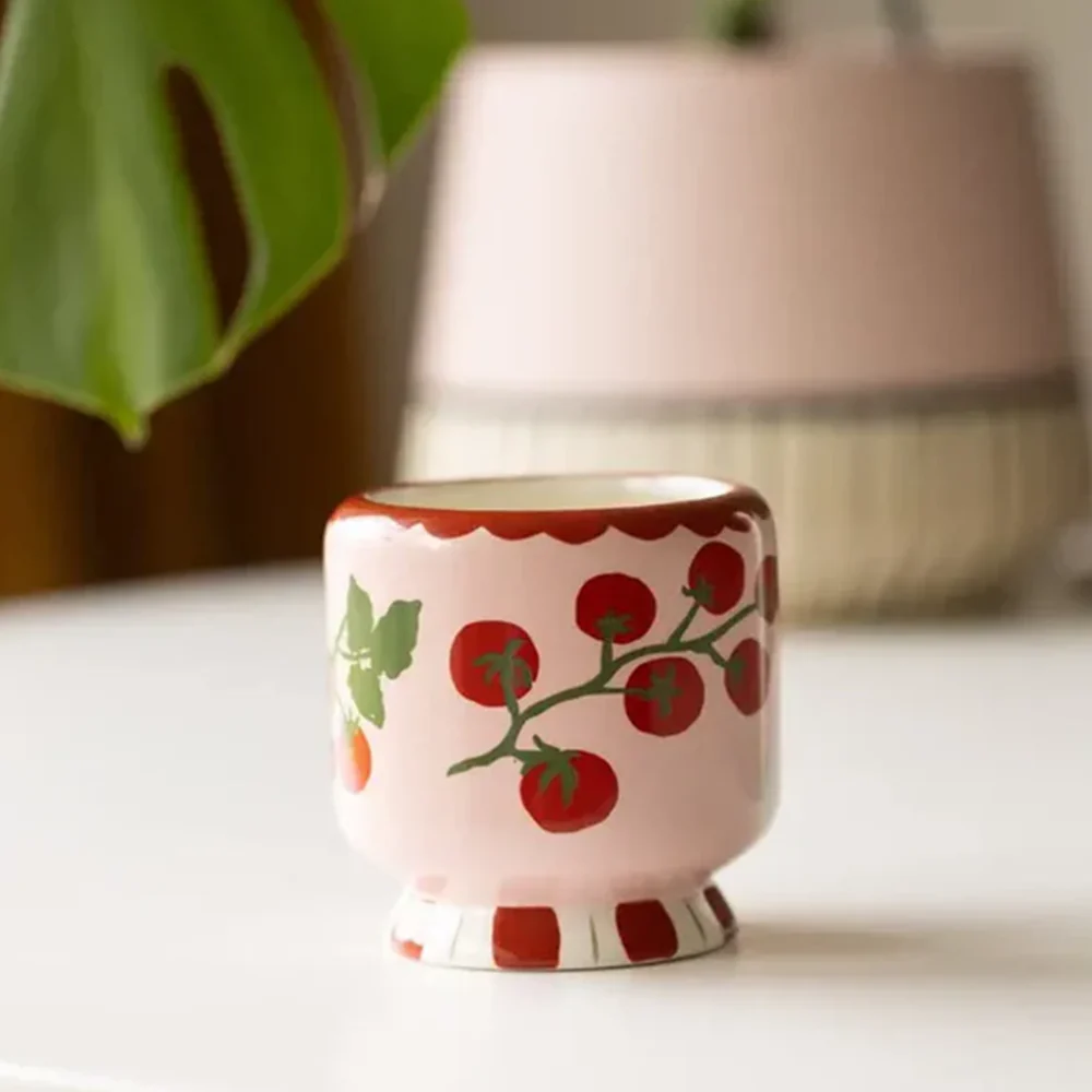 Paddywax Adopo Flower Ceramic Candle Tomato Vine 226g - Image 2