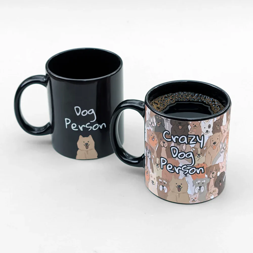 Pikkii Crazy Dog Person Heat Change Mug - Image 2