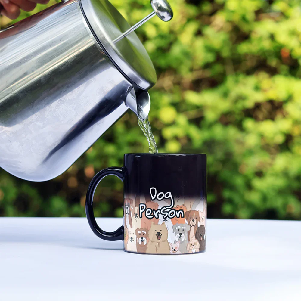 Pikkii Crazy Dog Person Heat Change Mug - Image 3