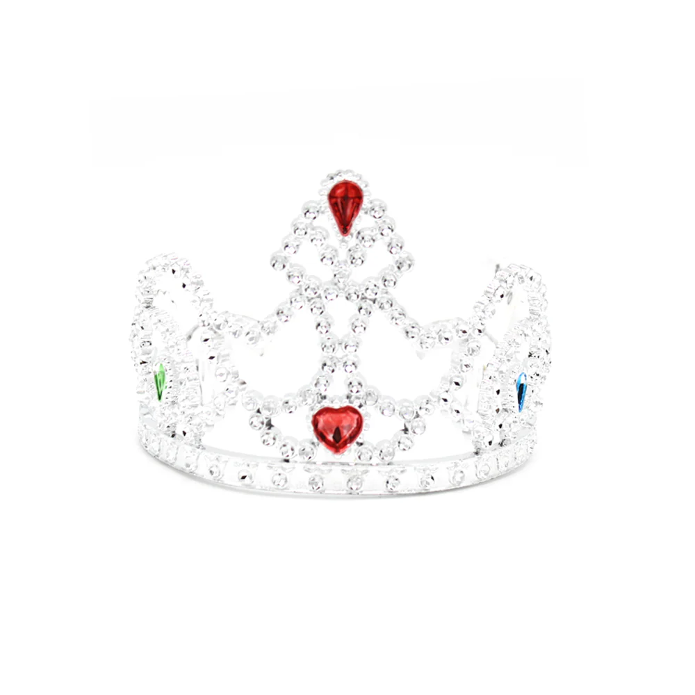 Plastic Tiara Crown with Jewels Assorted