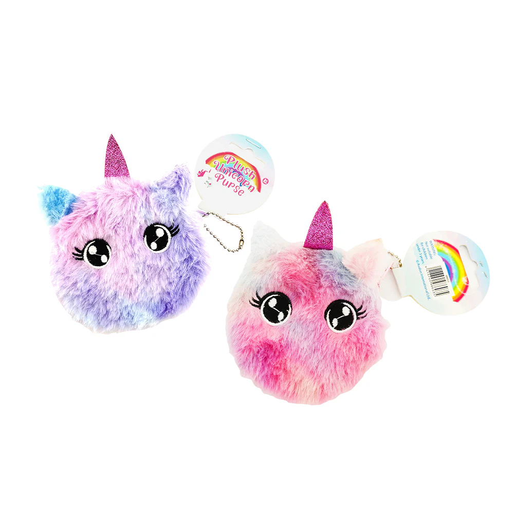 Plush Unicorn Coin Purse Assorted