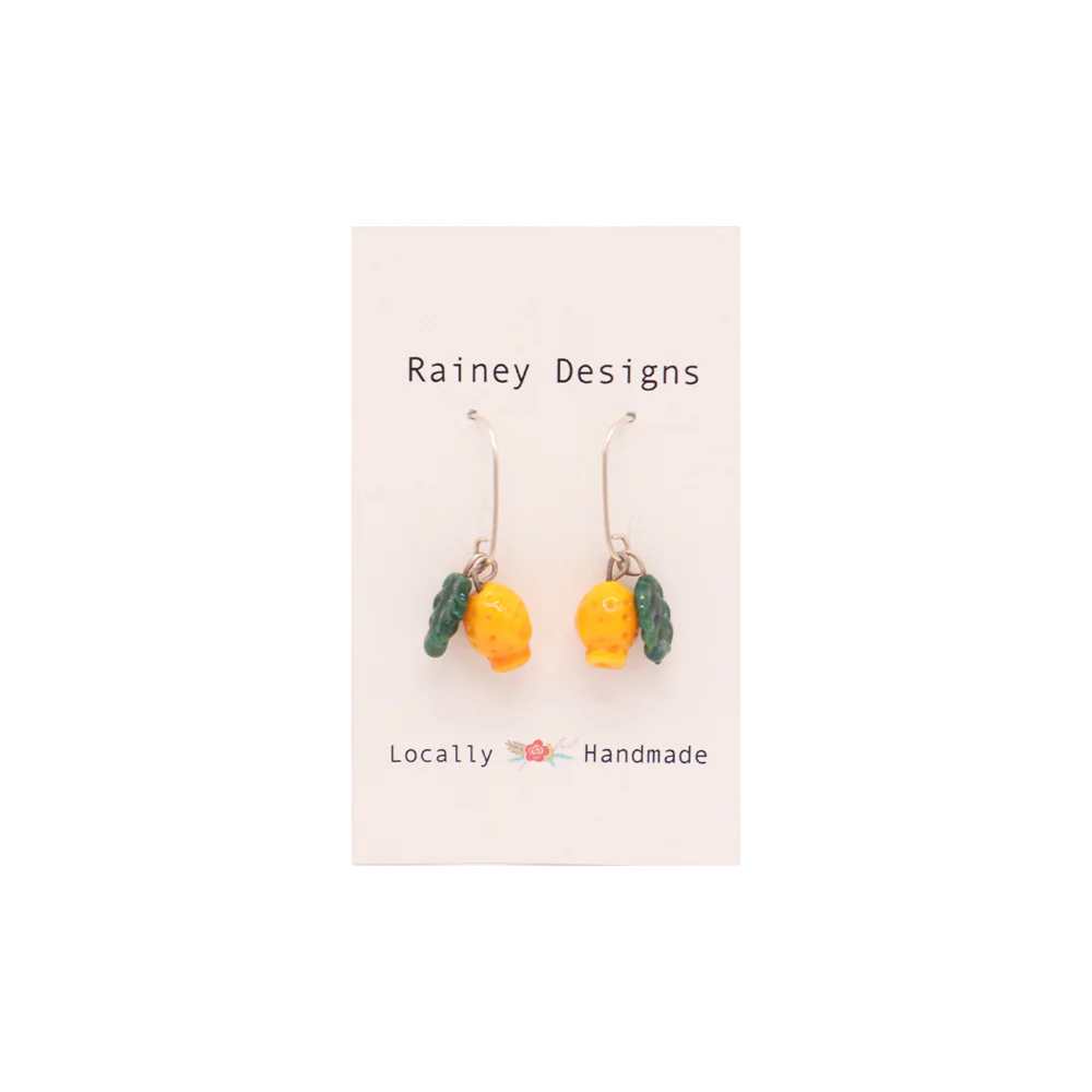 Rainey Designs Glass Lemon Cluster Earrings