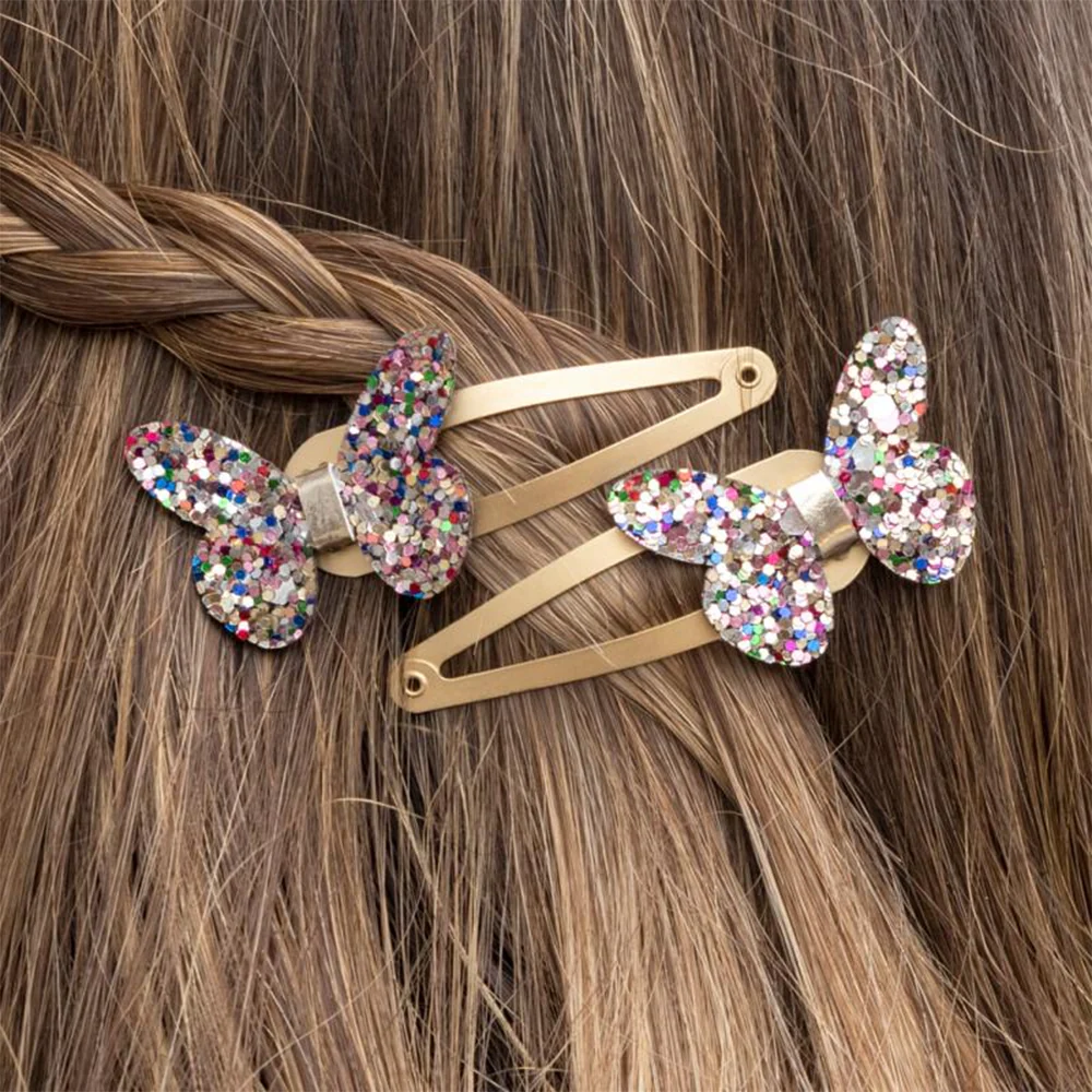 Rex London Glitter Butterfly Hair Clips - Image 2