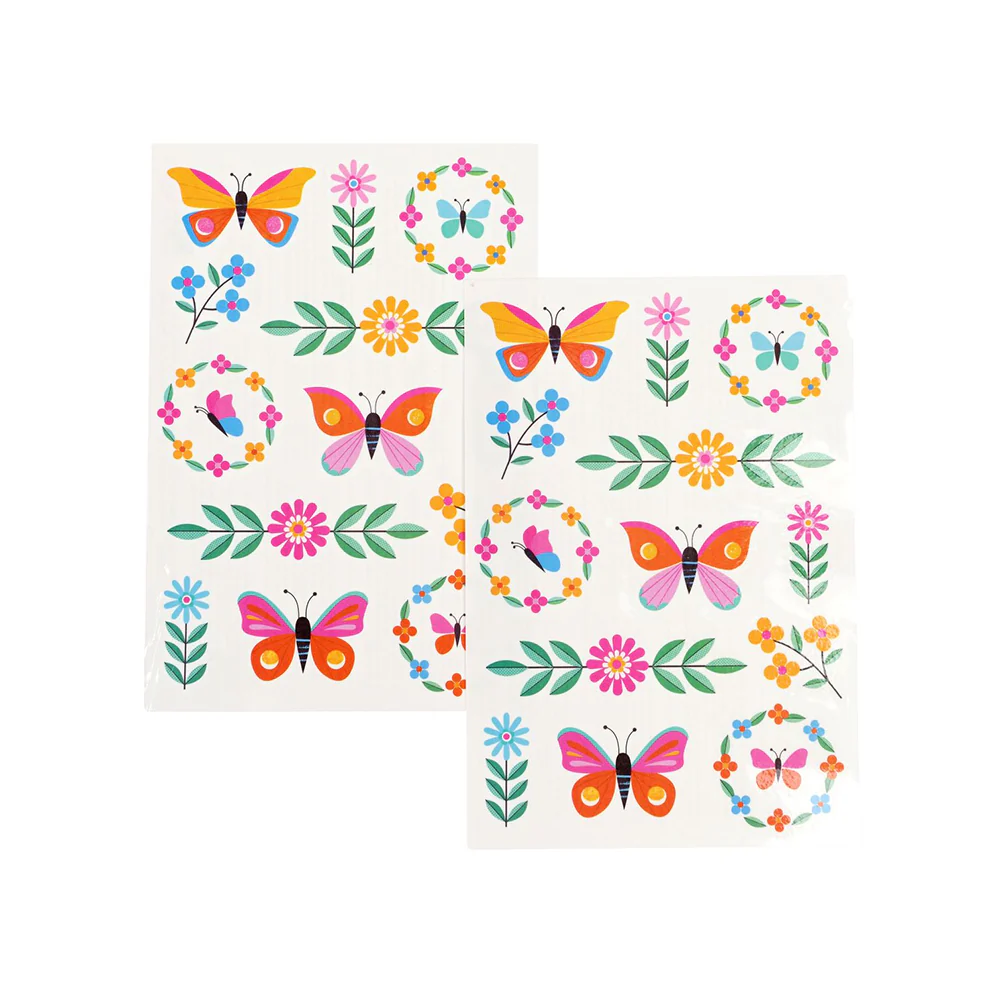 Rex London Temporary Tattoos Floral Flutter - Image 2