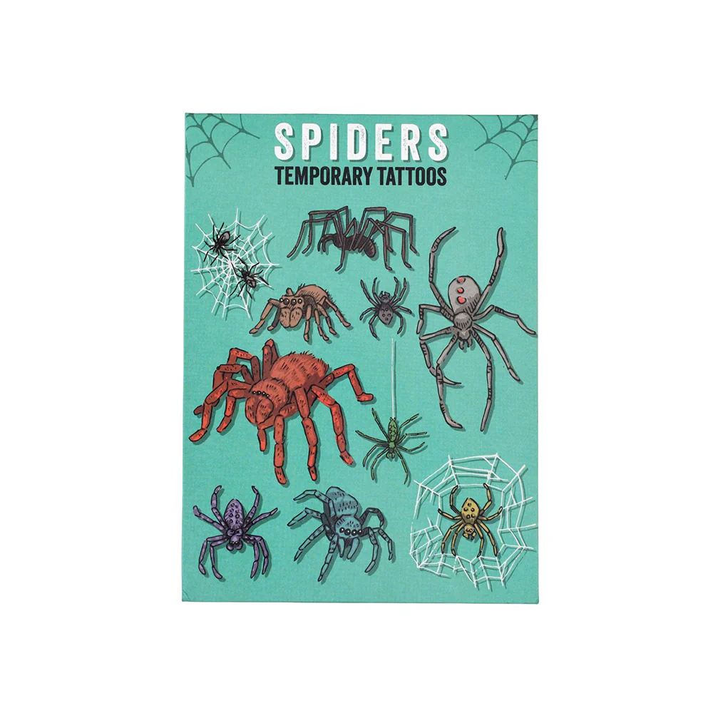 Rex London Temporary Tattoos Spiders