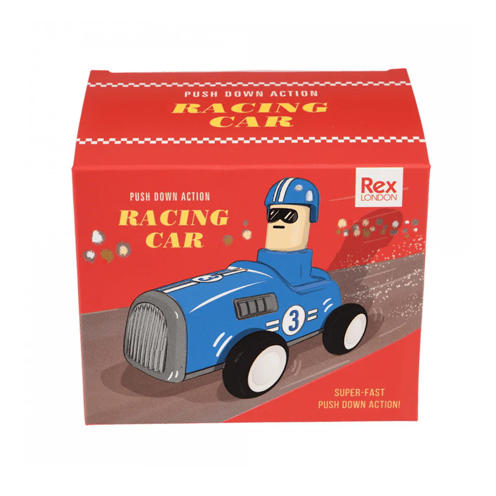 Rex LondonLondonPush Down Action Racing Car Blue - Image 2