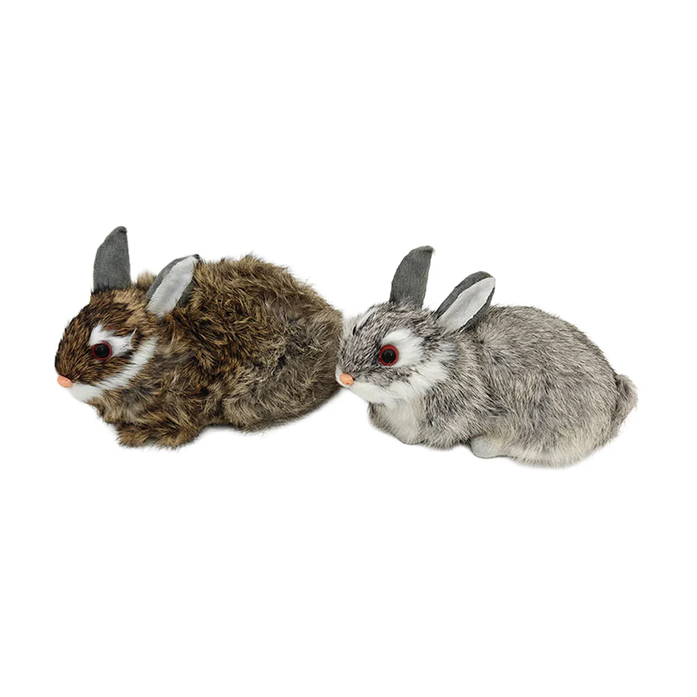 Sitting Faux Fur Rabbit Extra Large - Image 3