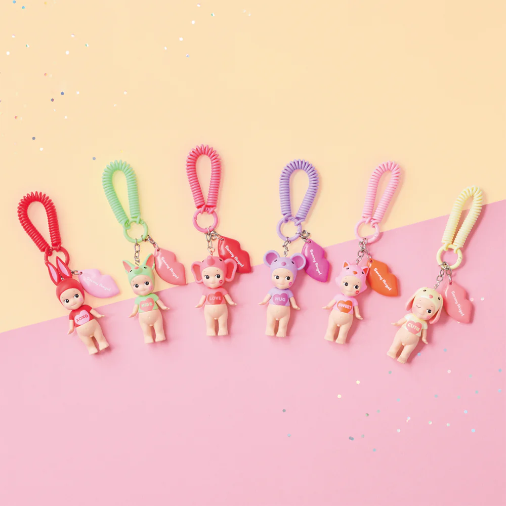 Sonny Angel Kiss Kiss Charm Keychain Series - Image 2