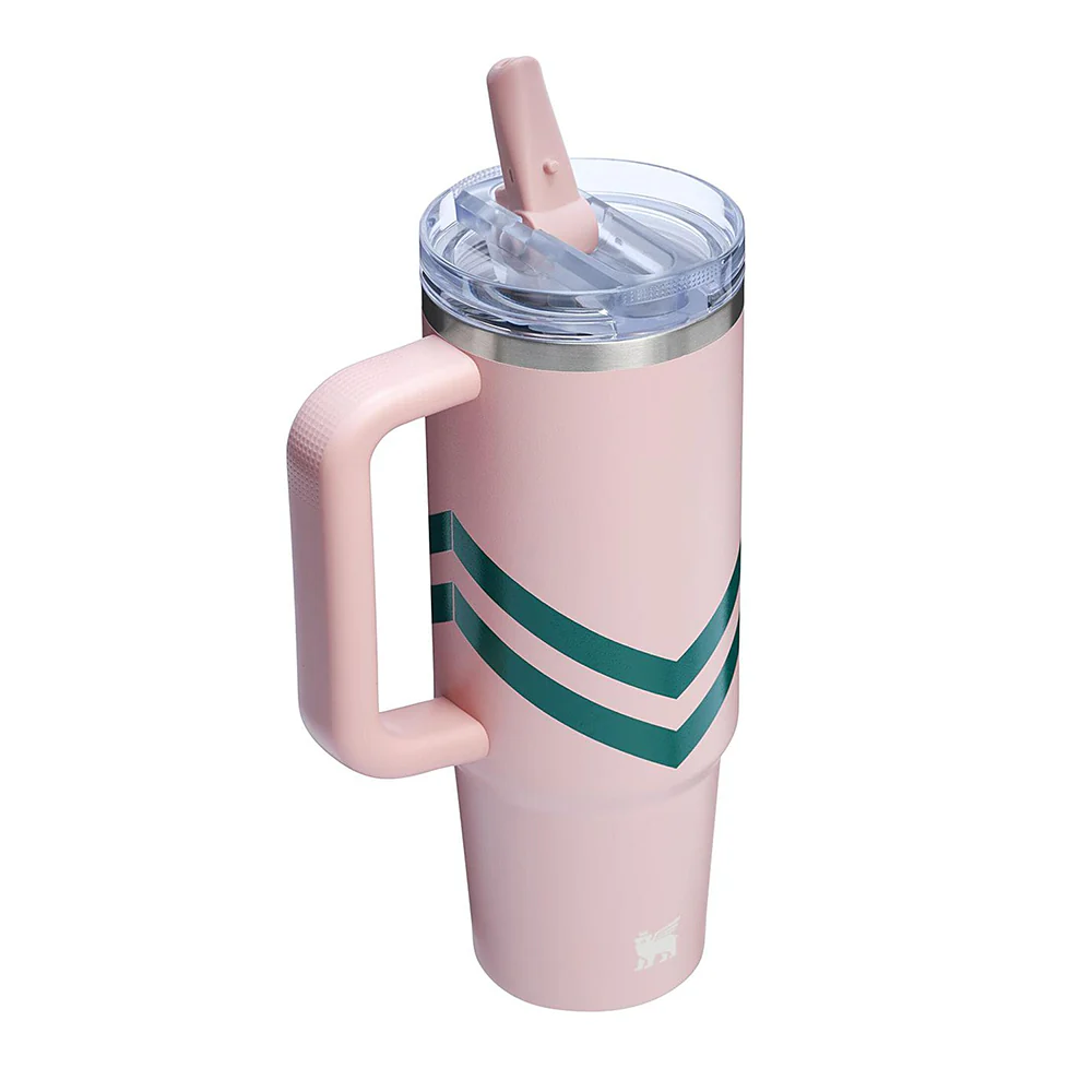 Stanley Quencher ProTour Flip Straw 30oz Peach Whip Chevron - Image 3