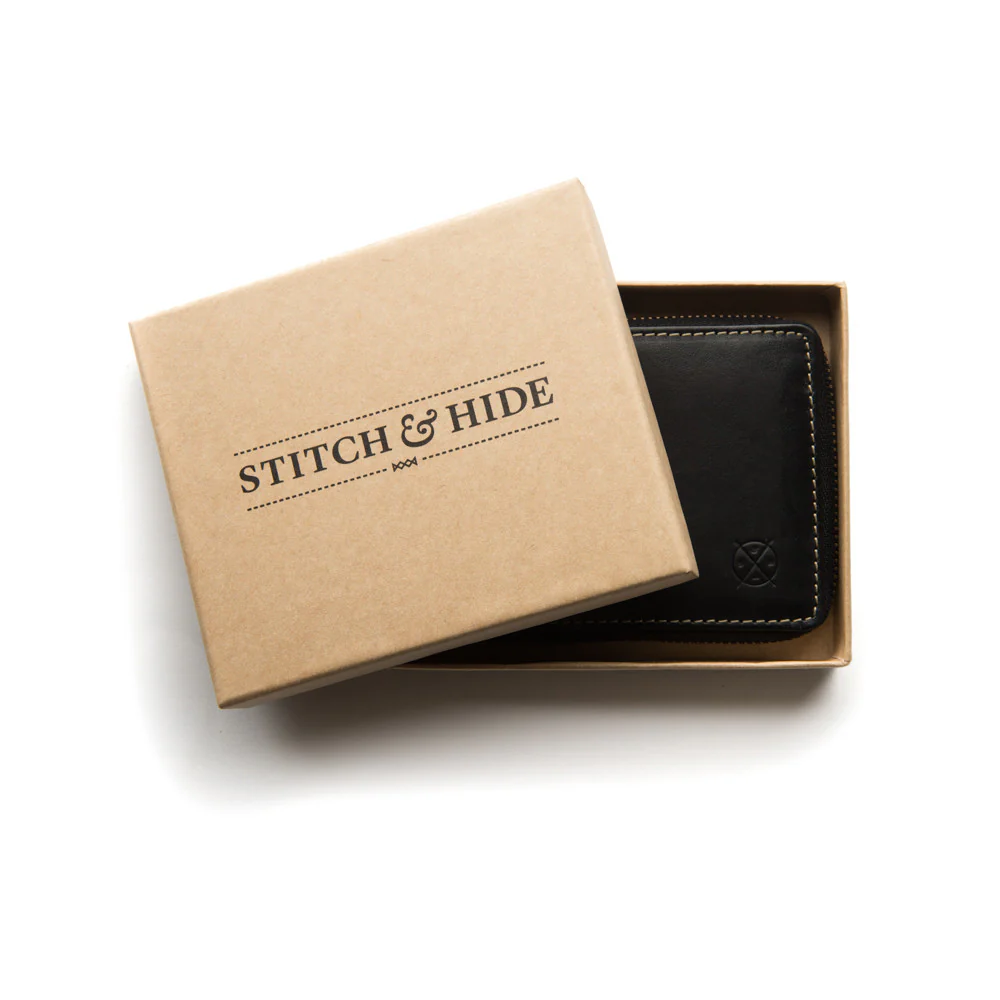Stitch & Hide Leather Wallet William Black - Image 2